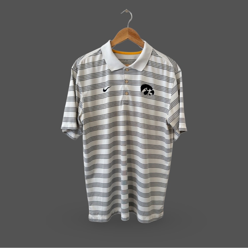 University of Iowa Nike Dri Fit Game Day Polo - Large